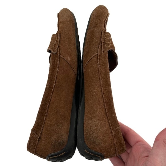 Womens suede flats size 7.5 brown penny loafers 
vintage y2k - Picture 11 of 14
